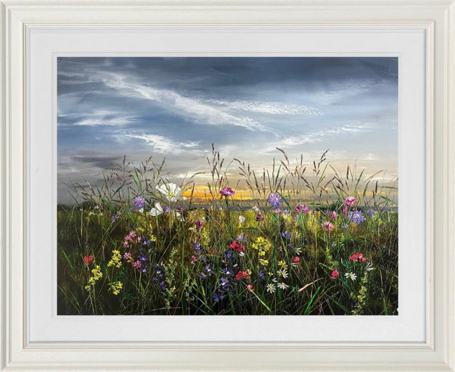 Still Air, Sunset Skies - Original - Framed Still Air, Sunset Skies - Original - Framed