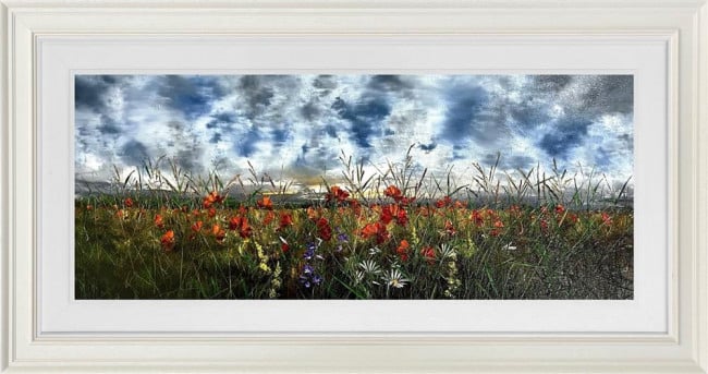 Stillness Between Petals - Original - Framed Stillness Between Petals - Original - Framed