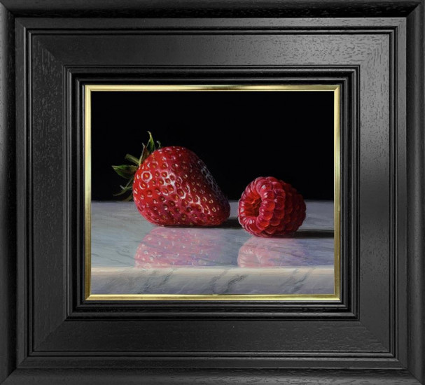 Strawberry And Raspberry - Original - Framed Strawberry And Raspberry - Original - Framed