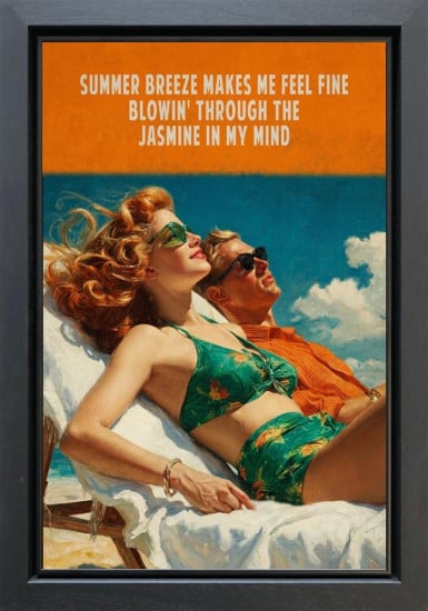 Summer Breeze - ReMastered - Original - Framed Summer Breeze - ReMastered - Original - Framed