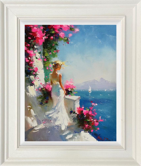 Summer Breeze By The Sea - Original - Framed Summer Breeze By The Sea - Original - Framed