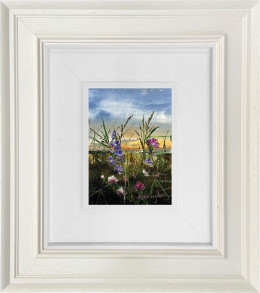 Sunset Through The Stems - Original - Framed