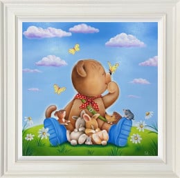 Surrounded By Love (Teddy Bear) - Original - Framed