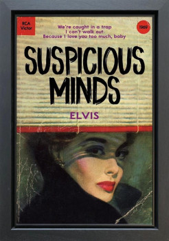 Suspicious Minds - Original - Black Framed