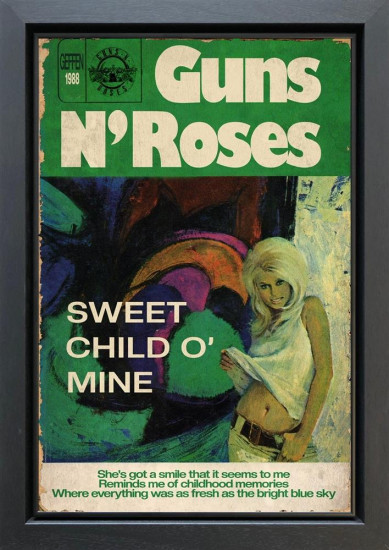 Sweet Child O' Mine (2022) - Original - Black Framed