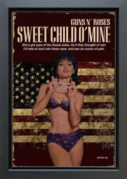 Sweet Child O' Mine (2024) - Original - Black Framed