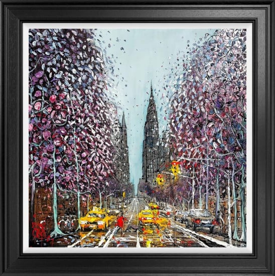 Taxi To The Chrysler - Original - Framed