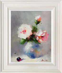 Tender Shades Of Spring - Original - Framed