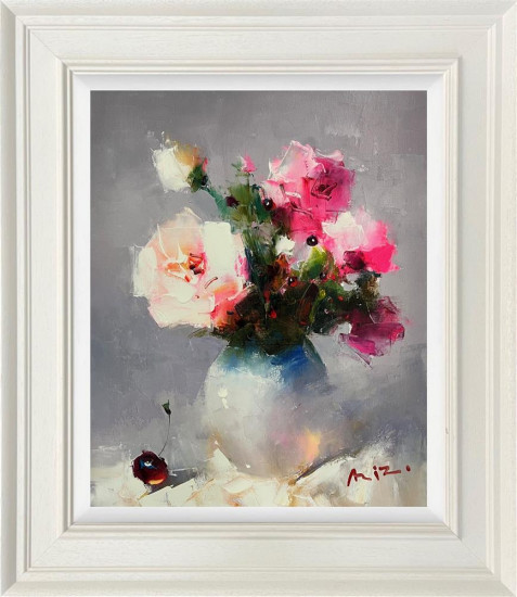 The Gentle Rose - Original - Framed The Gentle Rose - Original - Framed