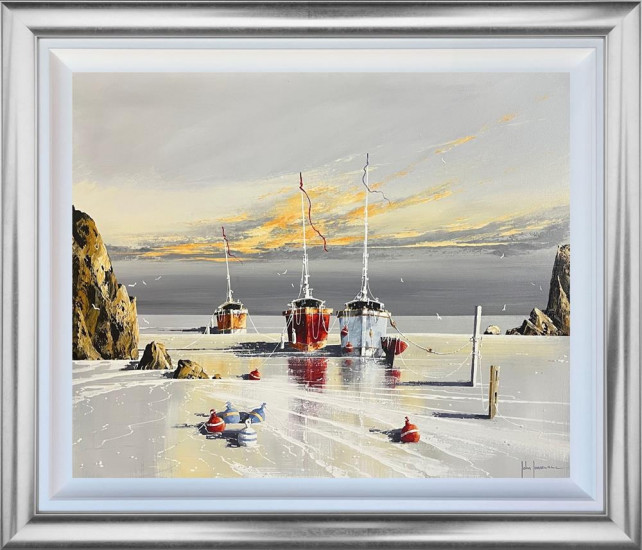 The Golden Coastline - Original - Framed The Golden Coastline - Original - Framed