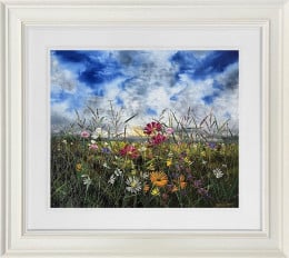 The Light Over The Meadows - Original - Framed
