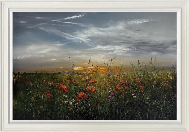 The Meadows's Golden Halo - Original - Framed