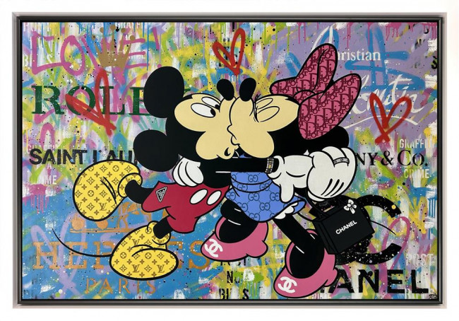 The Minnie To My Mickey - Original - Framed The Minnie To My Mickey - Original - Framed