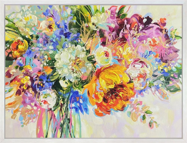 The Spring Sunshine - Original - White Framed