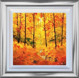 The Stream In Autumn - Original - Framed The Stream In Autumn - Original - Framed