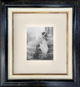 The Thinking Step - Study - Original - Framed