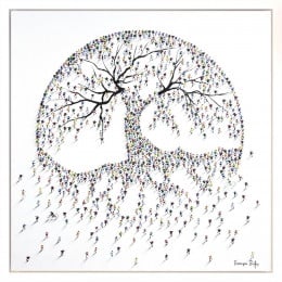 Three Routes Of Joy - Original - Framed