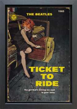 Ticket To Ride - Original - Black Framed