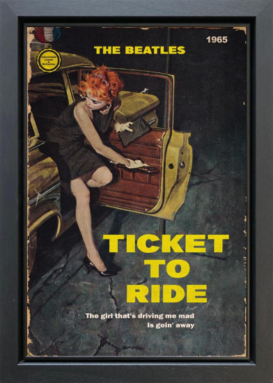 Ticket To Ride - Original - Black Framed Ticket To Ride - Original - Black Framed