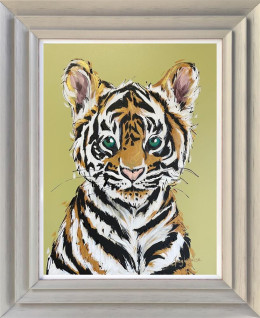 Tiny Paws - Original - Light Grey Framed