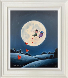 To The Moon And Back - Original - Framed