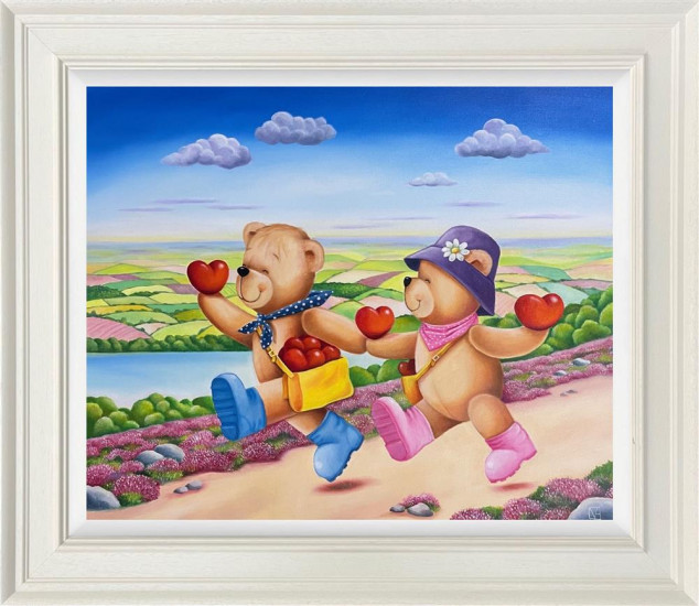 Together On Loves Journey - Original - Framed Together On Loves Journey - Original - Framed