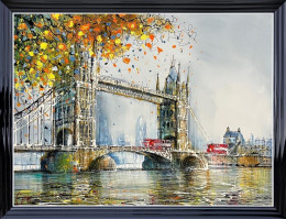 Tower Bridge In All Its Glory - Original - Black Framed