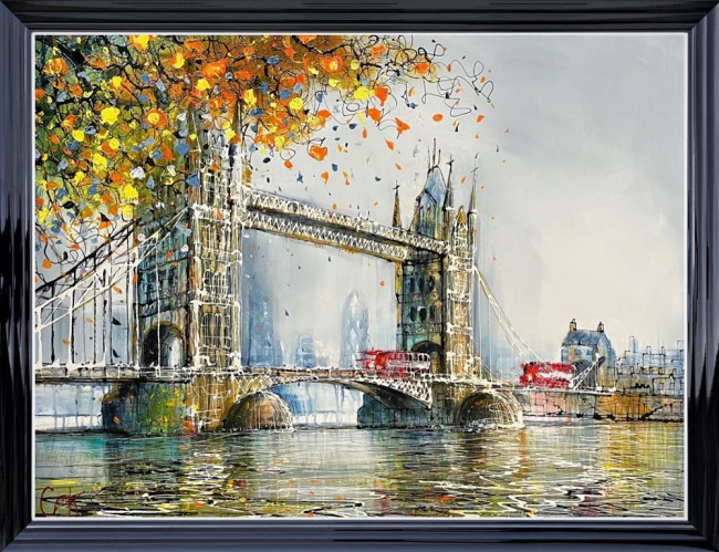 Tower Bridge In All Its Glory - Original - Black Framed