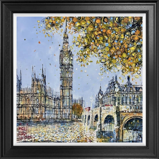 Towers Above The Thames - Original - Framed Towers Above The Thames - Original - Framed
