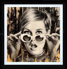 Twiggy Twist - Original - Black Framed