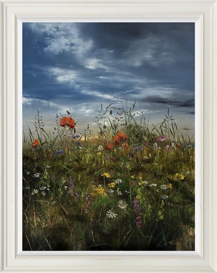 Under The Blue, The Meadow Rises - Original - Framed Under The Blue, The Meadow Rises - Original - Framed