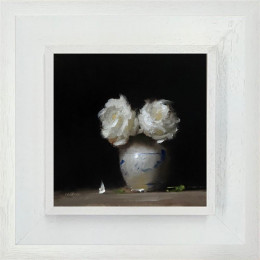 Vase Of Roses - Original - Framed