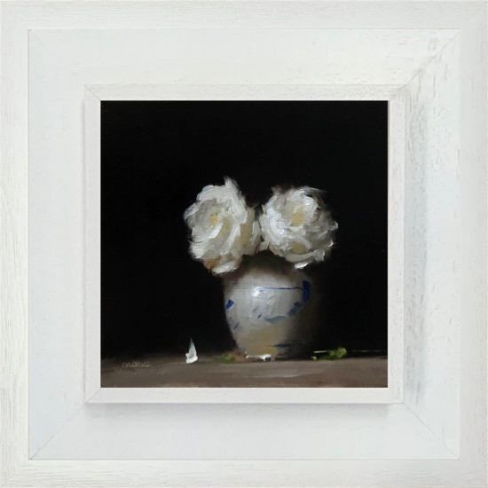 Vase Of Roses - Original - Framed