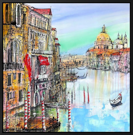 Venice Reflections - Original - Framed