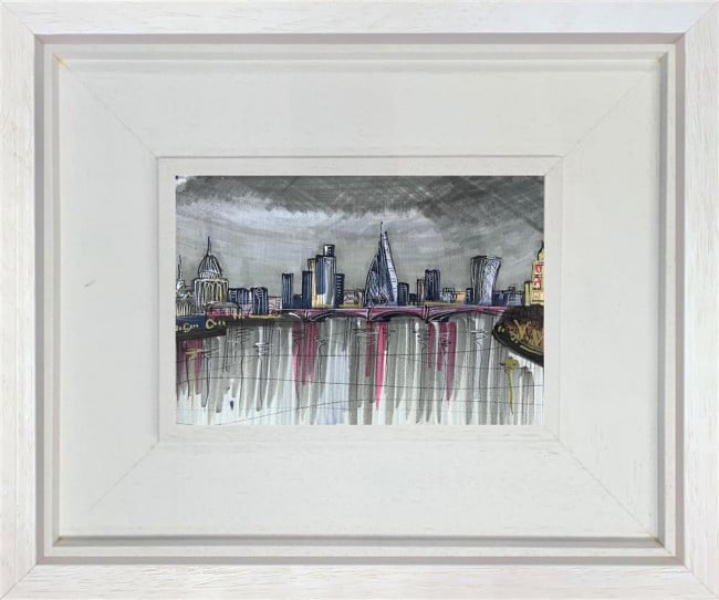 View From The Southbank - Study - Original - Framed View From The Southbank - Study - Original - Framed