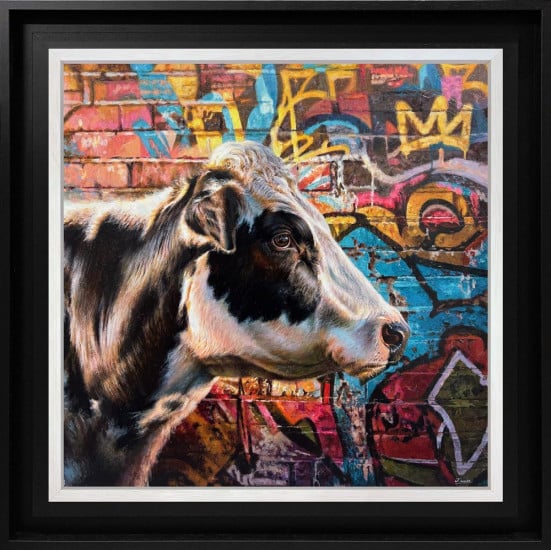 Watching The World Go By - Original - Framed Watching The World Go By - Original - Framed