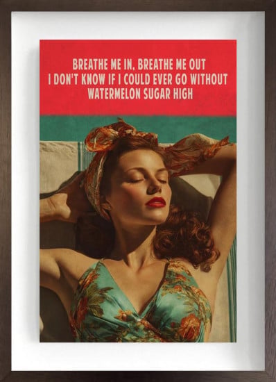 Watermelon Sugar High - ReMastered - Original - Framed Watermelon Sugar High - ReMastered - Original - Framed