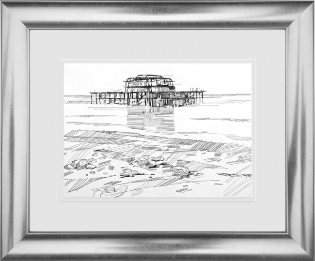 West Pier - Study - Original - Framed West Pier - Study - Original - Framed