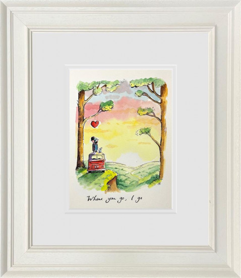Where You Go, I Go - Sketch - Original - Framed Where You Go, I Go - Sketch - Original - Framed