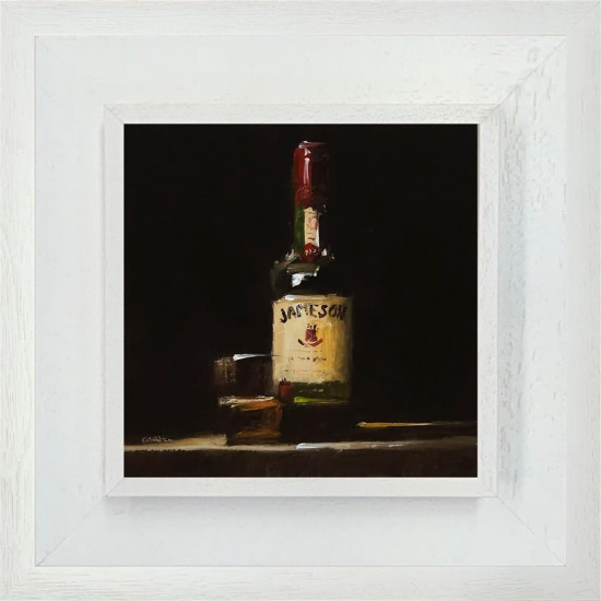 Whiskey And Glass - Original - Framed Whiskey And Glass - Original - Framed