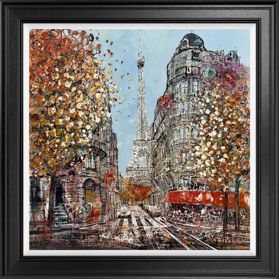 Whispers Beneath The Effiel Tower - Original - Framed Whispers Beneath The Effiel Tower - Original - Framed