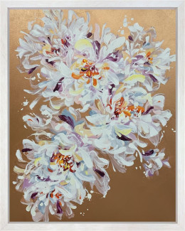 White Petals - Original - Framed