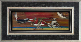 White Stormy Espresso - Tour Collection - Original - Framed