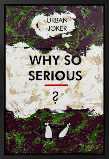 Why So Serious (Book Cover) - Original - Framed Why So Serious (Book Cover) - Original - Framed