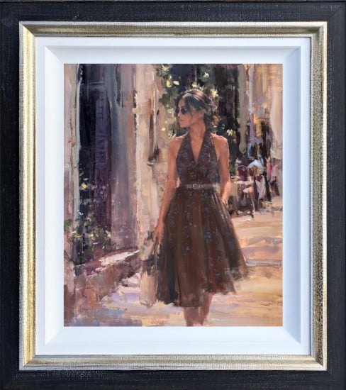 Window Shopping - Original - Framed Window Shopping - Original - Framed
