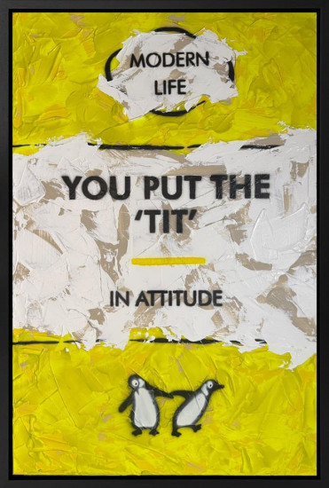 You Put The Tit - Original - Framed You Put The Tit - Original - Framed
