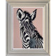Zelda (Pink) - Original - Light Grey Framed