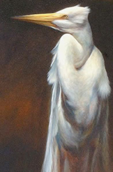 Egret - Original - Framed Egret - Original - Framed