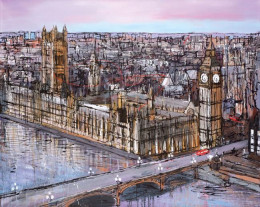 Late Afternoon Westminster - Box Canvas