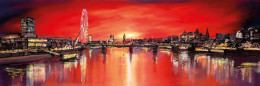 Sunset From The Jubliee Bridge - Box Canvas